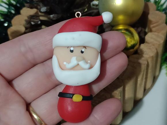Pingente Natalino de Biscuit Kit Seis Peças