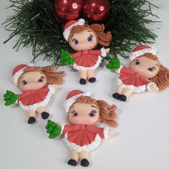 Ponteira para Lápis de Biscuit de Natal para Lembrancinhas