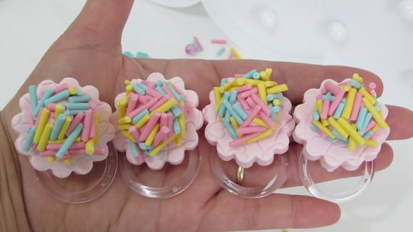 Porta Guardanapo Brigadeiro Colorido de Biscuit