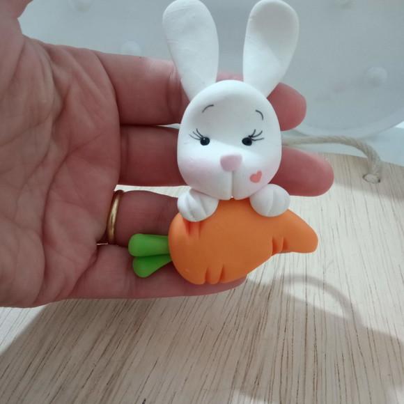 Porta Guardanapo Coelho com Cenoura para Páscoa
