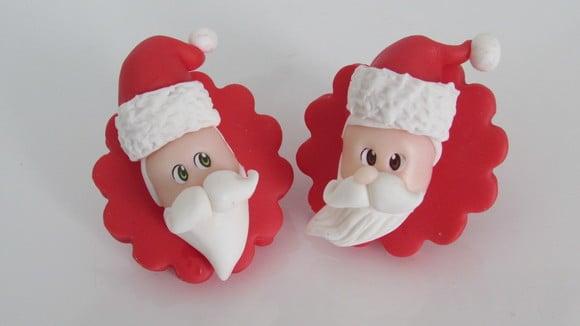 Porta Guardanapo de Natal Papai Noel de Biscuit