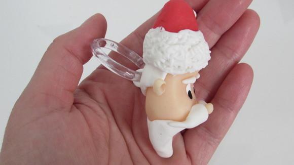 Porta Guardanapo de Natal Papai Noel de Biscuit
