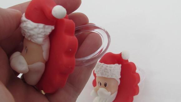 Porta Guardanapo de Natal Papai Noel de Biscuit