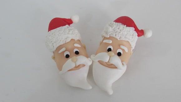 Porta Guardanapo de Natal Papai Noel de Biscuit