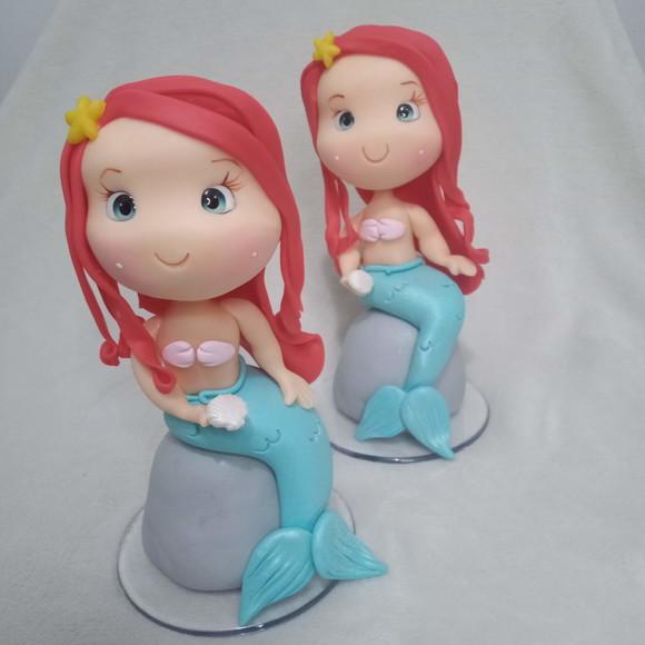 Princesas Decorativas para Festa Infantil Kit Cinco Peças
