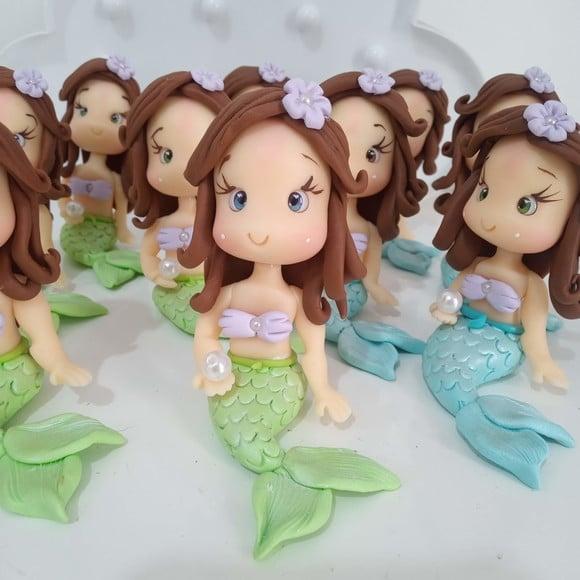 Sereia de Biscuit para Lembrancinhas