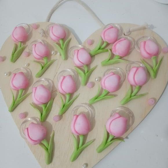 Porta Guardanapo Tulipa de Biscuit