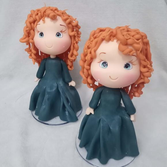 Princesas Decorativas para Festa Infantil Kit Cinco Peças