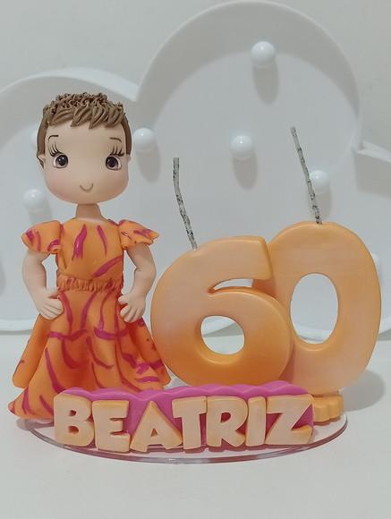 Topo de Bolo Adulto Personalizado de Biscuit
