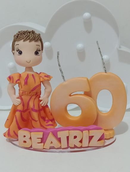Topo de Bolo Adulto Personalizado de Biscuit