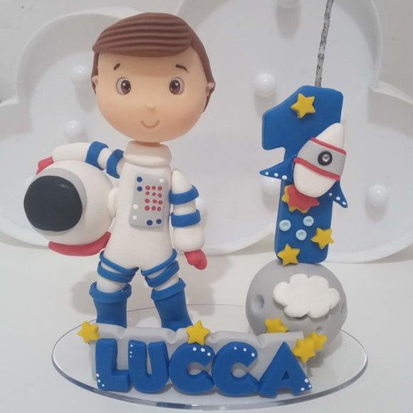 Topo de Bolo Astronauta de Biscuit