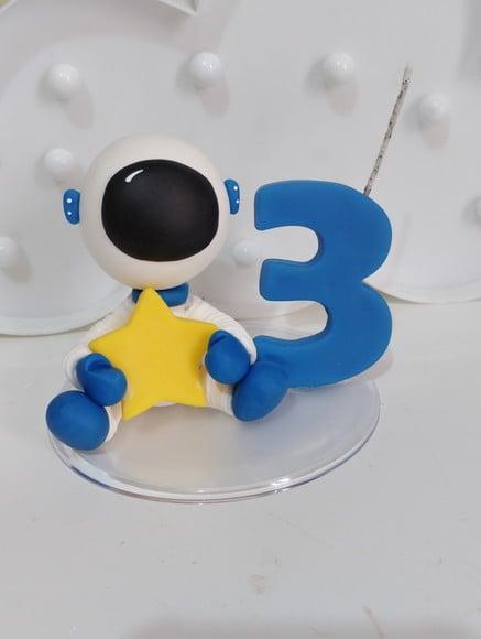Topo de Bolo Astronauta de Biscuit
