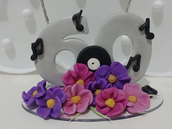 Topo de Bolo Adulto Festa Anos Setenta