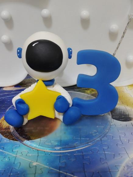 Topo de Bolo Astronauta de Biscuit