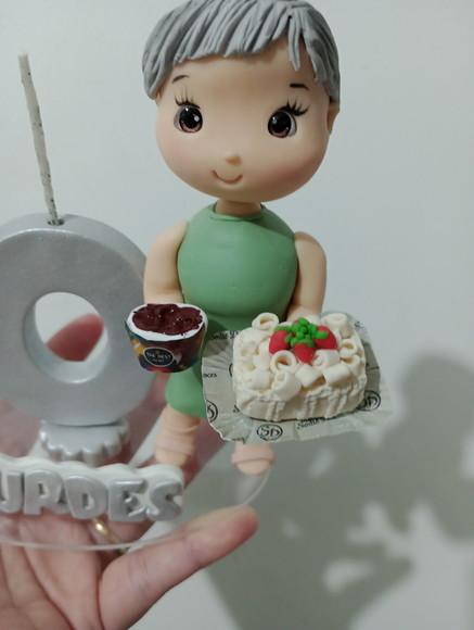 Topo de Bolo 70 Anos de Biscuit Festa Adulto