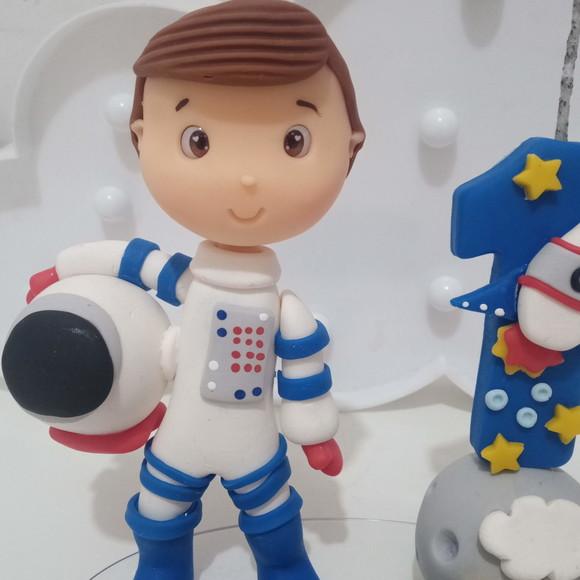 Topo de Bolo Astronauta de Biscuit