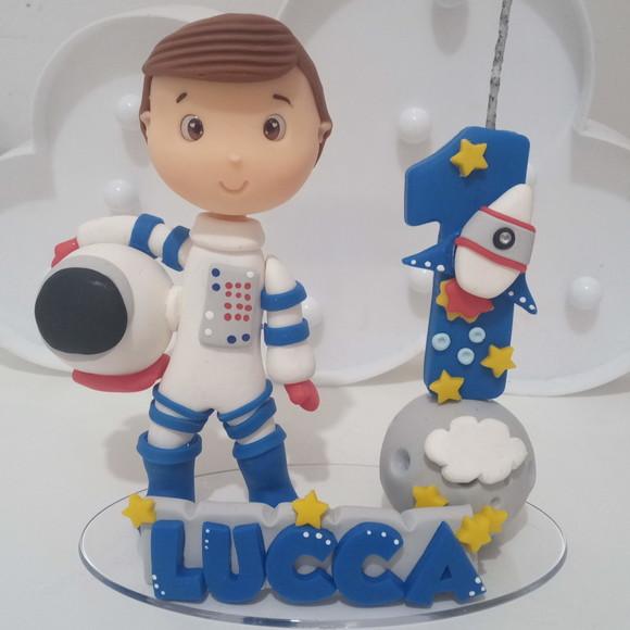 Topo de Bolo Astronauta de Biscuit