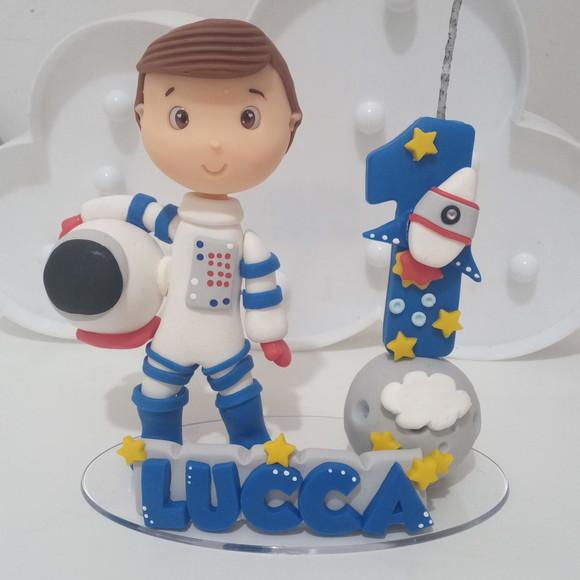 Topo de Bolo Astronauta de Biscuit