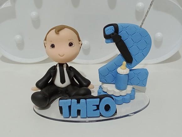 Topo de Bolo Chefinho de Biscuit com Nome