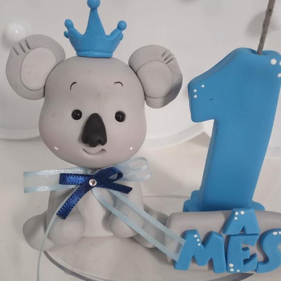 Topo de Bolo Coala para Mesversário