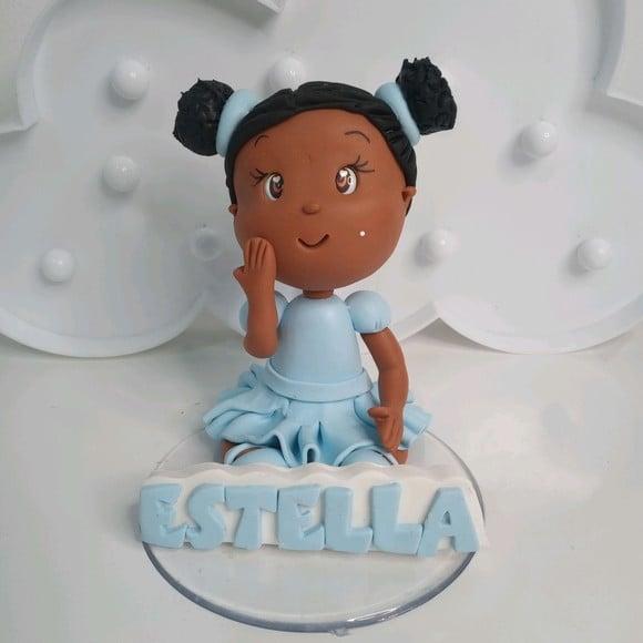 Topo de Bolo de Biscuit para Menina