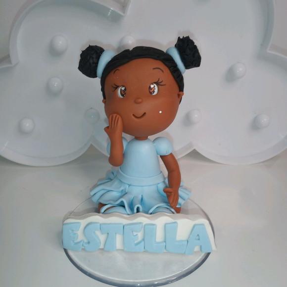 Topo de Bolo de Biscuit para Menina