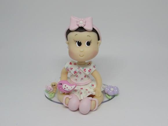 Topo de Bolo Jardim Encantado Menina