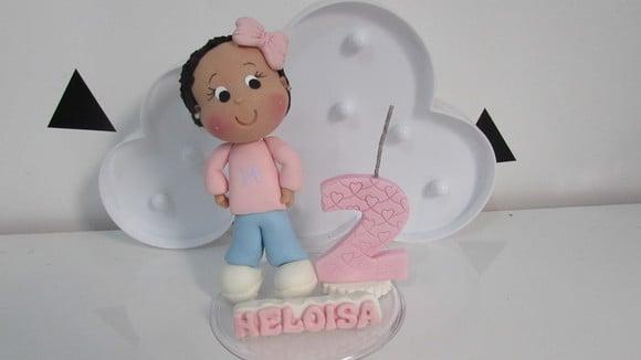 Topo de Bolo Menina com Nome