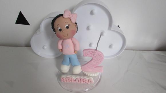 Topo de Bolo Menina com Nome