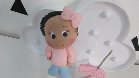 Topo de Bolo Menina com Nome
