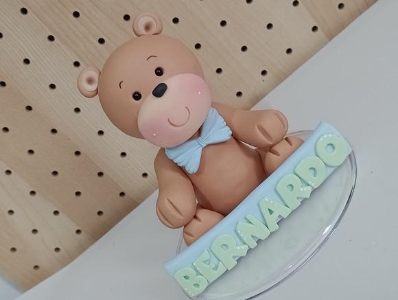 Topo de Bolo Ursinho com Nome