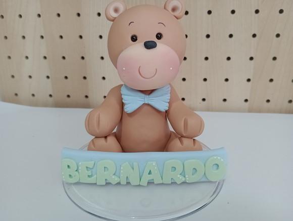 Topo de Bolo Ursinho com Nome