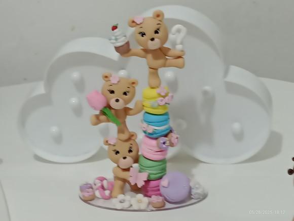 Topo de Bolo Toten Ursinhos Confeiteiros