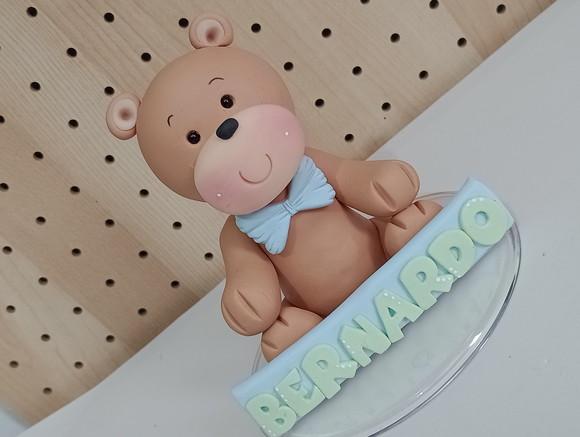 Topo de Bolo Ursinho com Nome