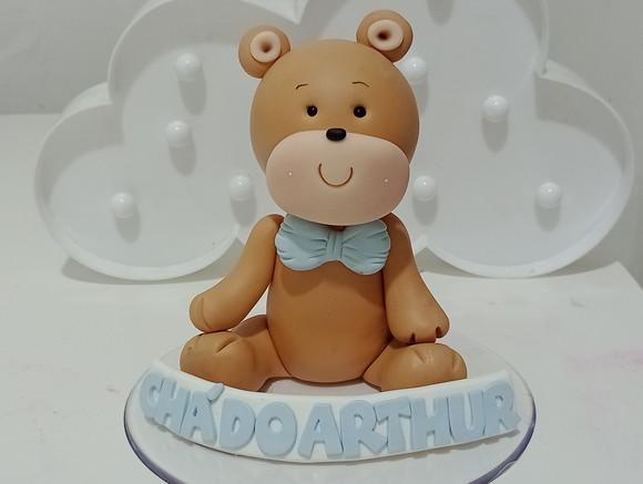 Topo de Bolo Ursinho com Nome