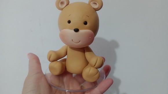 Topo de Bolo Ursinho para Chá de Bebê