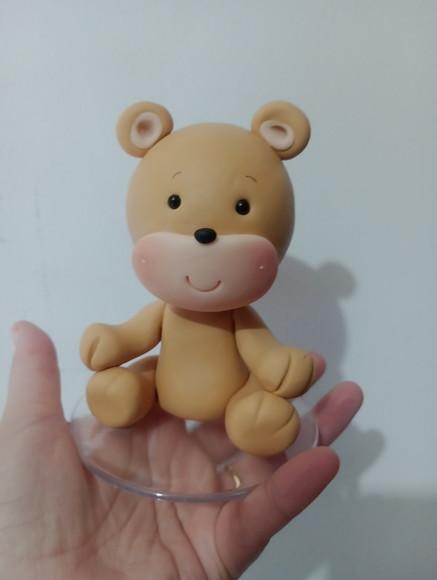 Topo de Bolo Ursinho para Chá de Bebê