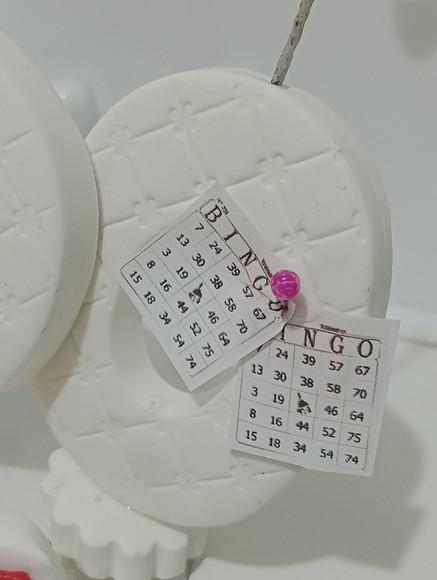 Topo de Bolo Vovó de Biscuit Vela e Nome