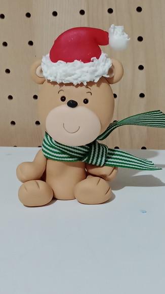 Ursinho de Biscuit para Decoração de Natal