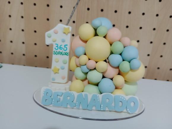 Vela Biscuit 365 Sorrisos Aniversário Personalizada