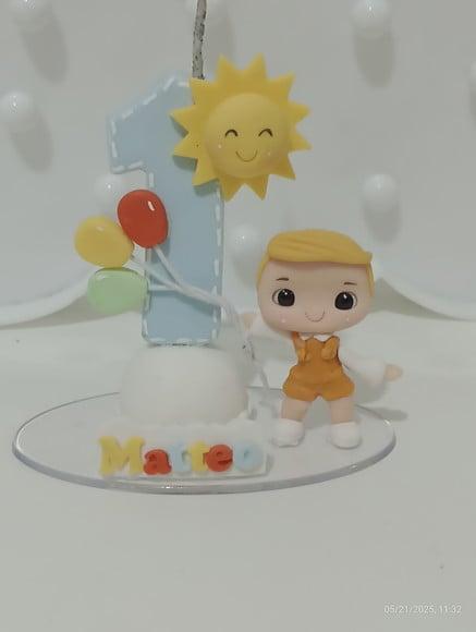 Vela de Biscuit 365 Sorrisos ou Primeira Volta ao Sol