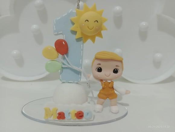 Vela de Biscuit 365 Sorrisos ou Primeira Volta ao Sol