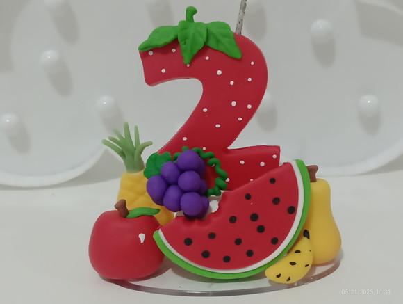Vela Frutinhas de Biscuit