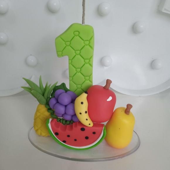 Vela Frutinhas de Biscuit