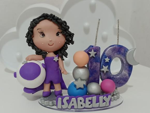 Vela Galáxia de Biscuit Menina