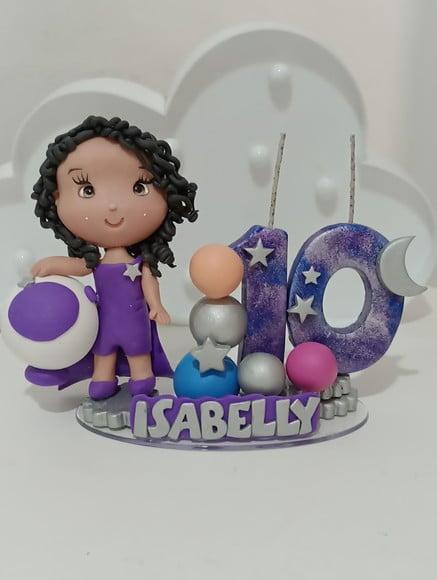 Vela Galáxia de Biscuit Menina