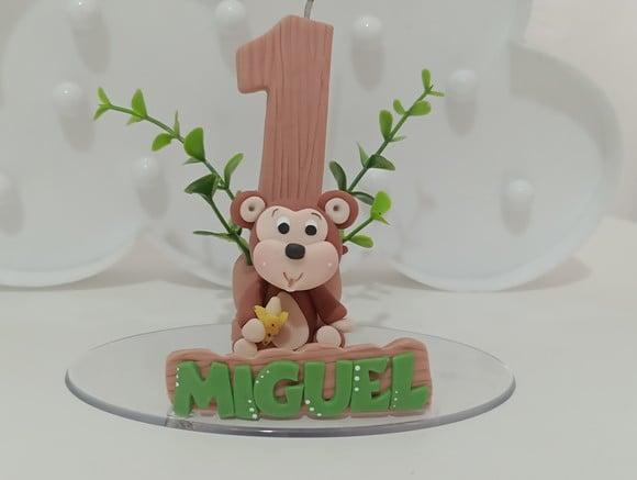 Vela Macaquinho de Biscuit