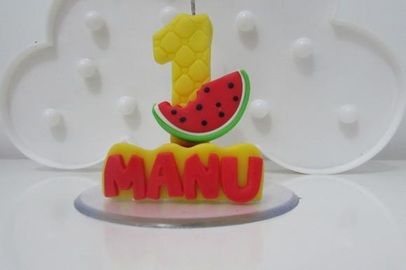 Vela Melancia de Biscuit