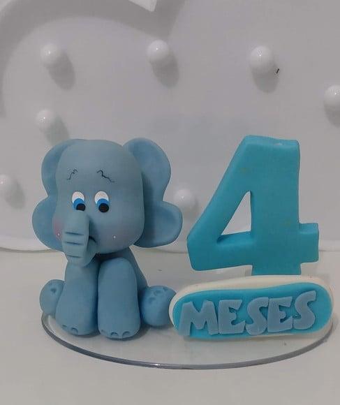 Vela Mesversário Elefante Safari