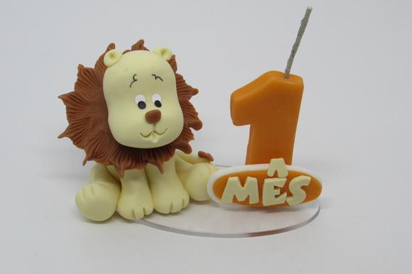Vela Mesversário Leãozinho Safari